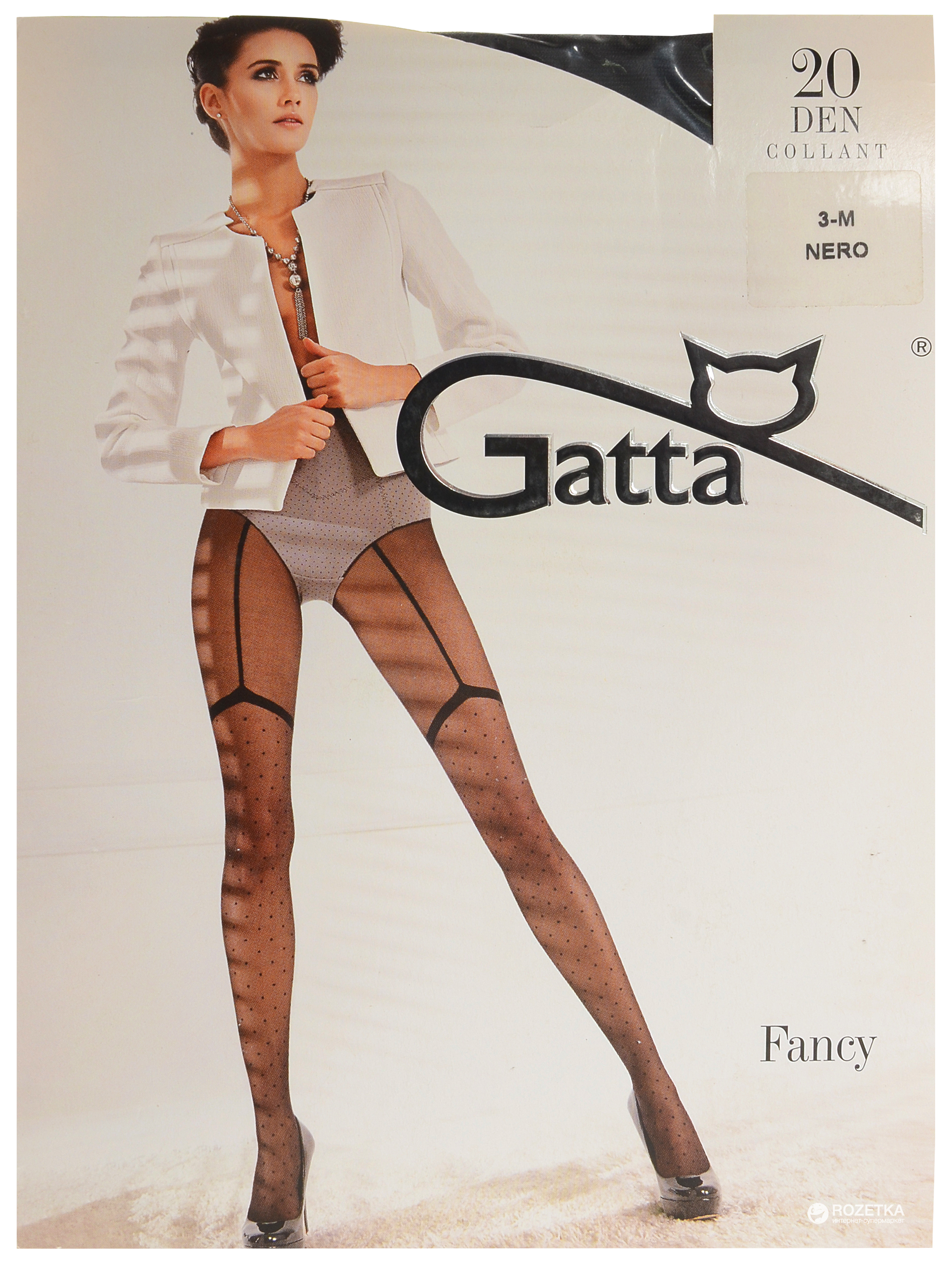 

Колготки Gatta Fancy 06 20 Den  р Nero, Колготки Gatta Fancy 06 20 Den 4 р Nero