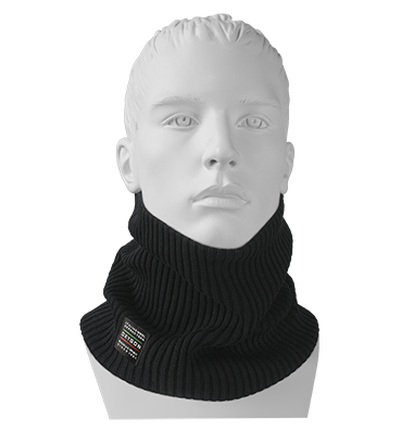 

Шарф Бафф (Снуд) мужской вязаный Oxygon ELF 23,5 * 22,5 см. Чёрный, ТМ Oxygon