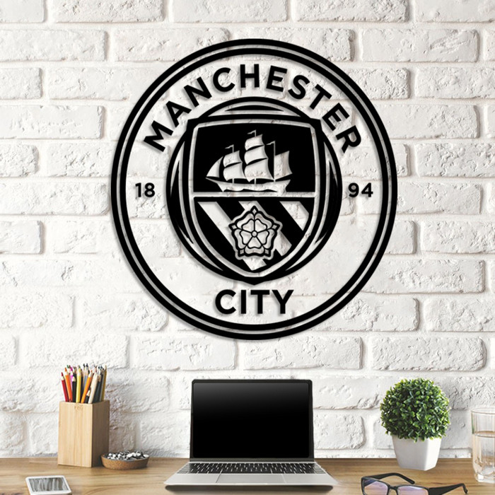 

Объемная картина из дерева DecArt Manchester City