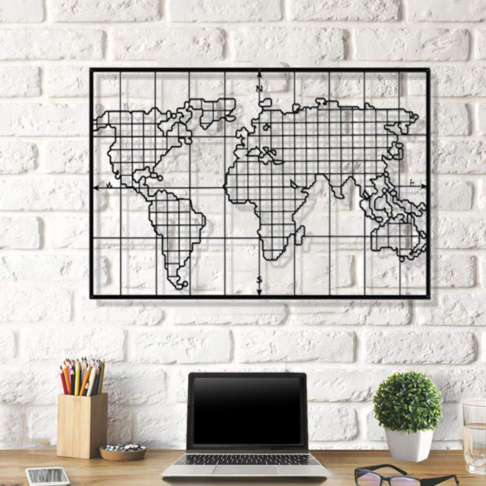 

Объемная картина из дерева DecArt Board World Map