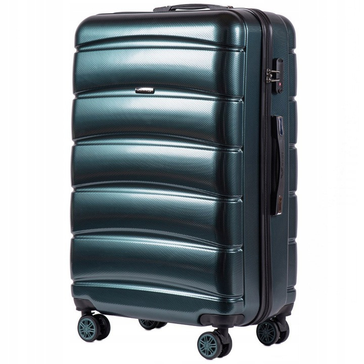 

Маленький пластиковый чемодан на 4 колесах WINGS PC160 S (зеленый / green )