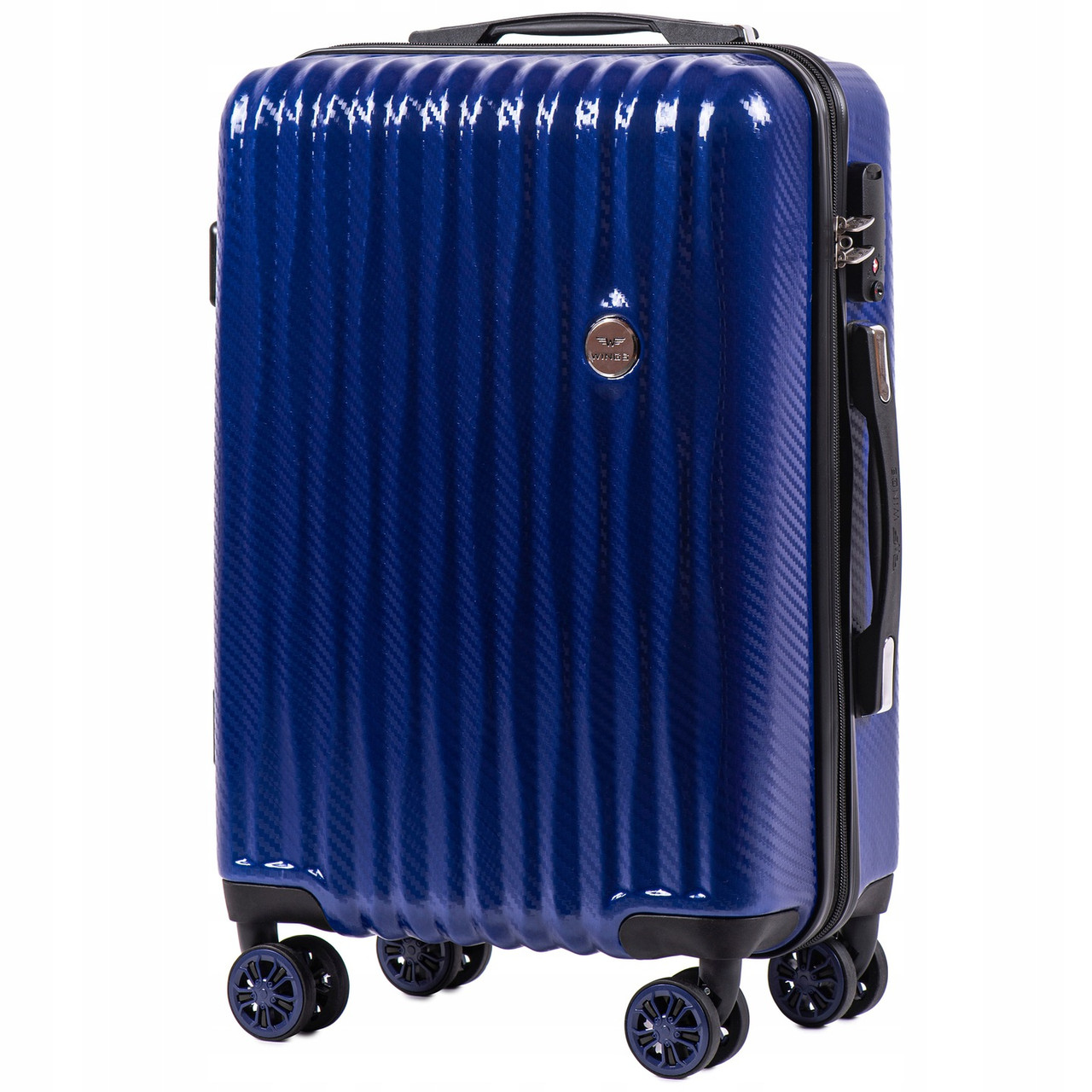 

Маленький пластиковый чемодан Wings на 4 колесах PC5223 S (синий / blue)