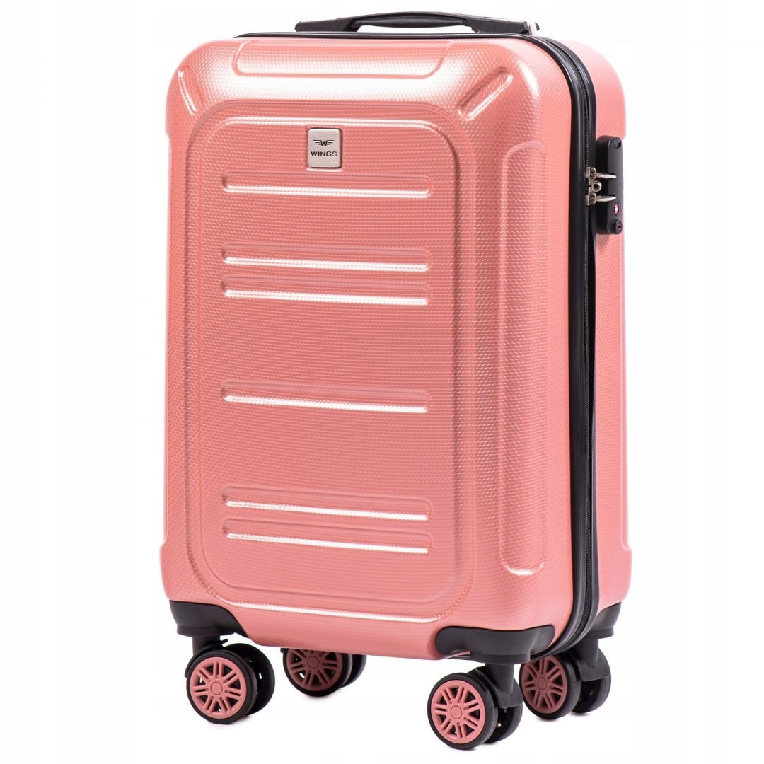 

Маленький пластиковый чемодан на 4 колесах PC175 S (розовый / pink)
