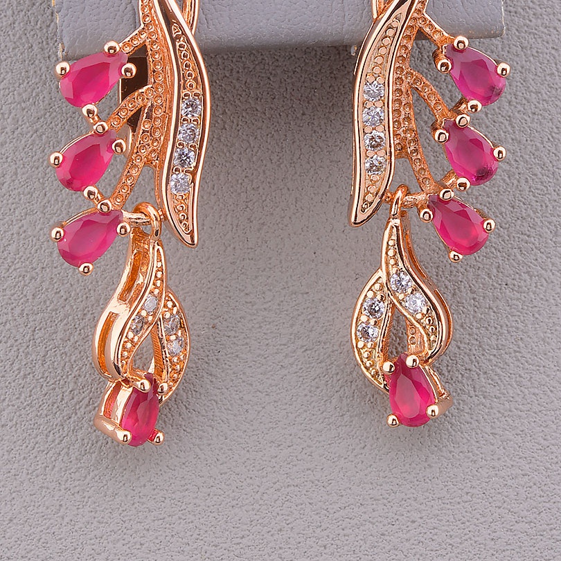 

Серьги 'Pataya' Фианит (позолота 18к) 069533