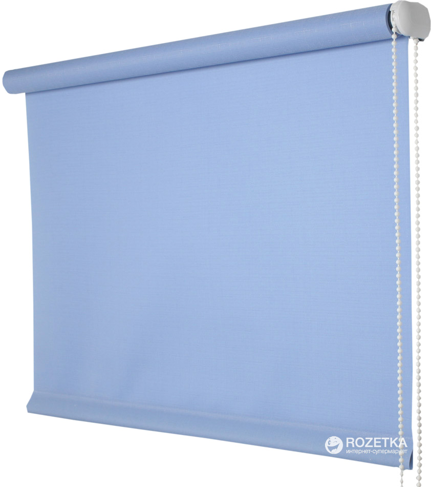 

Ролета тканевая Деко-Сити Мини 115x170 см, лен, Голубая