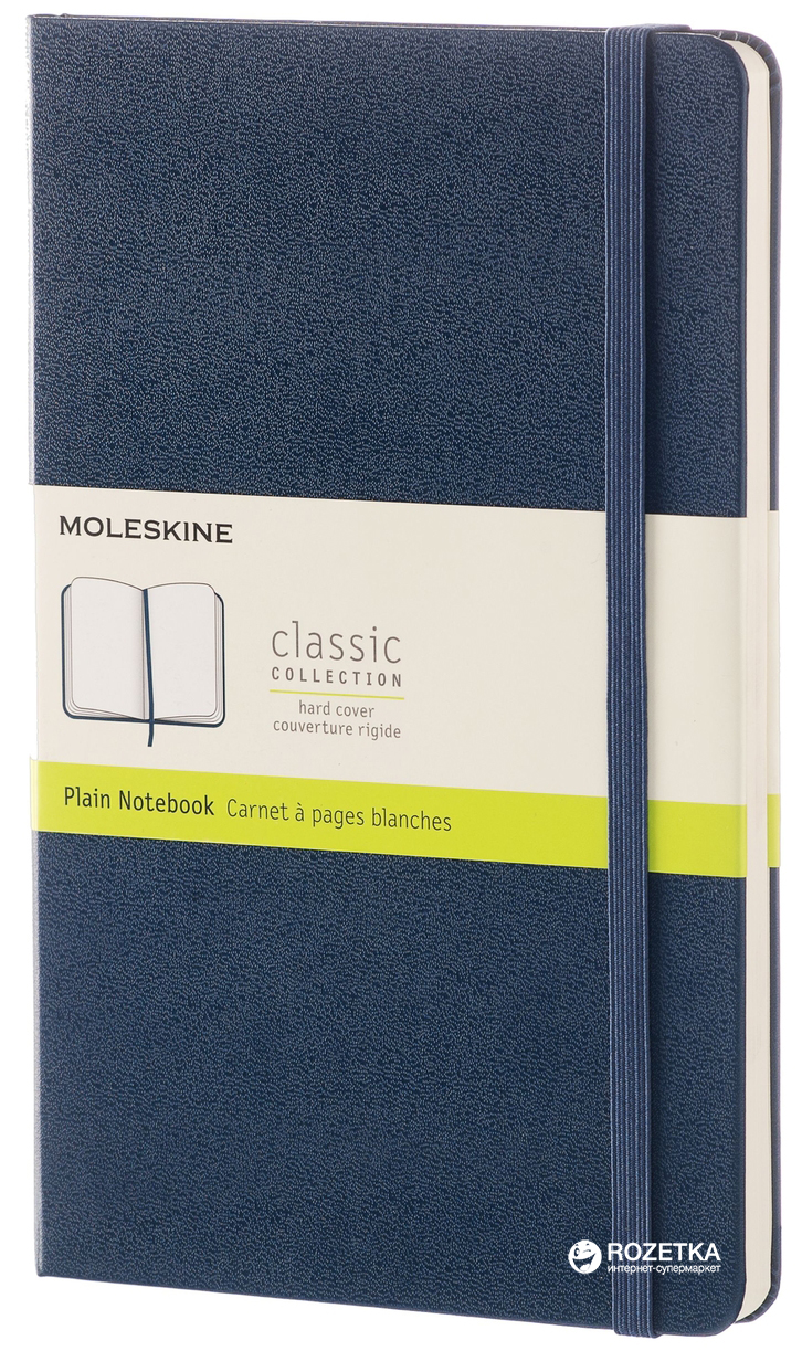 

Записная книга Moleskine Classic 13 х 21 см 240 страниц без линовки Сапфир (8051272893687)