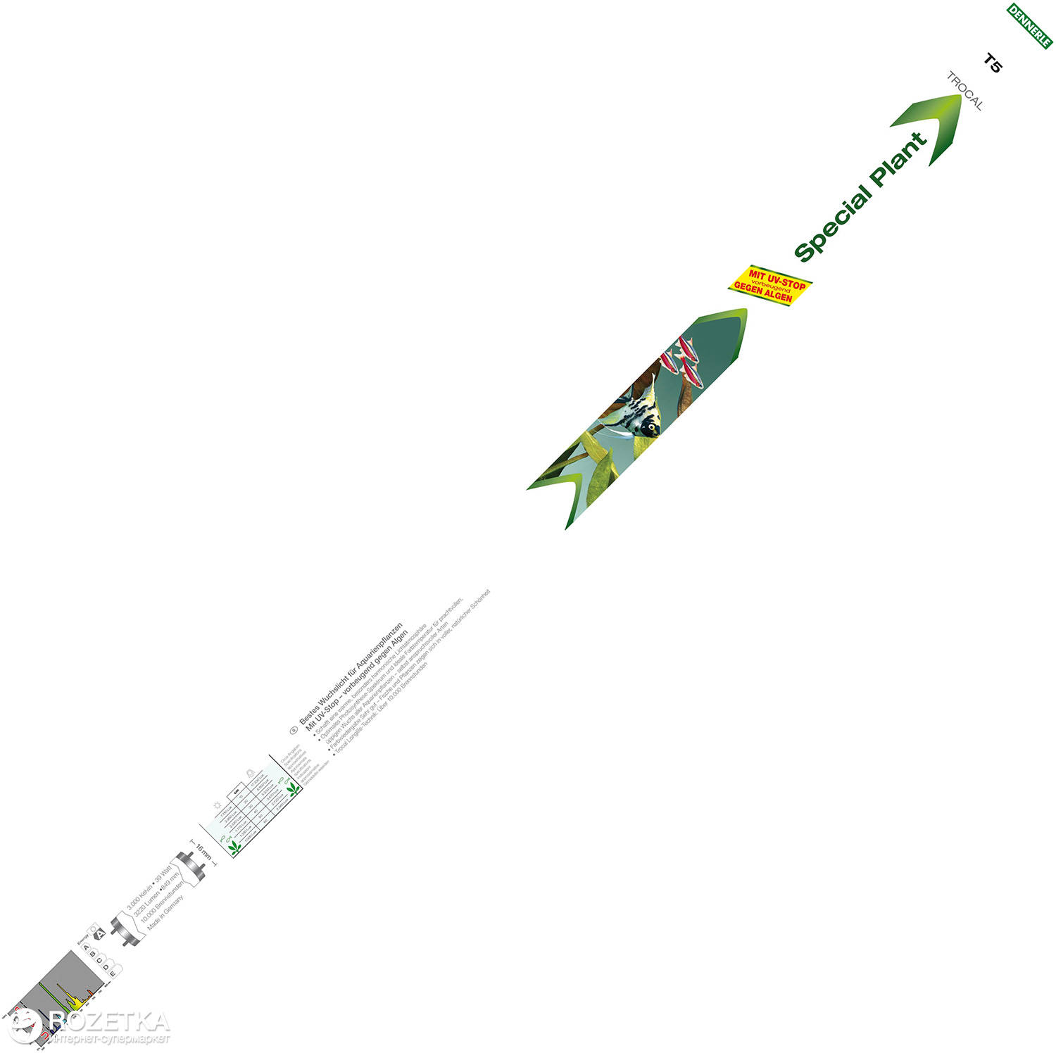 

Люминесцентная лампа Dennerle Special Plant Т5 3000 К 39 Вт 849 мм