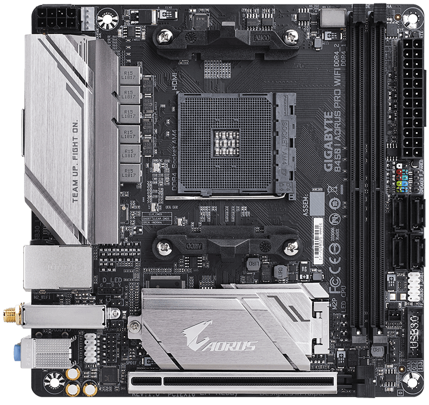 

Материнская плата Gigabyte B450 I Aorus Pro Wi-Fi (sAM4, AMD B450, PCI-Ex16)