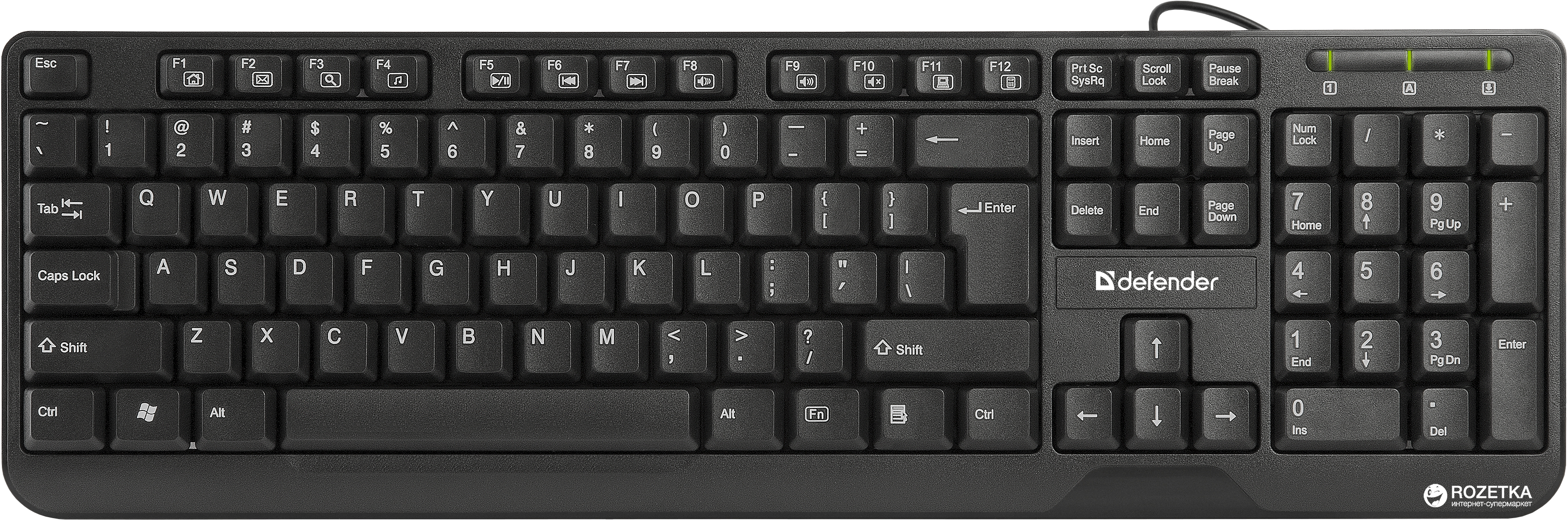 

Клавиатура проводная Defender OfficeMate HM-710 USB (45710)