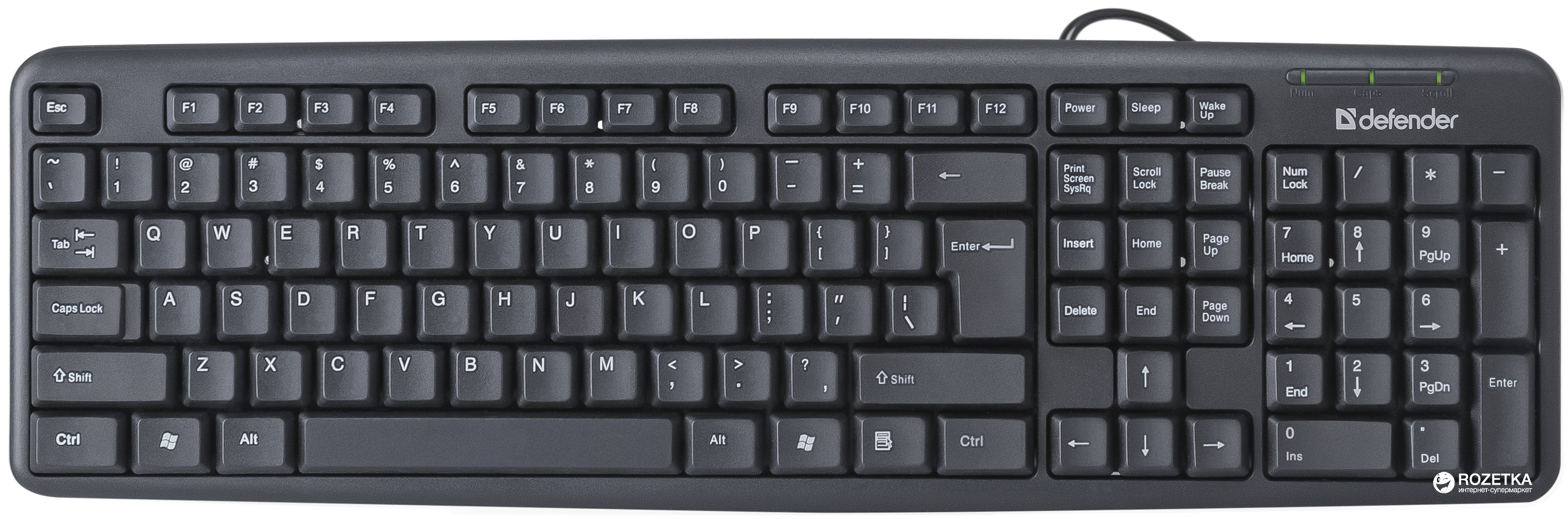 

Клавиатура проводная Defender Element HB-520 PS/2 (45520)