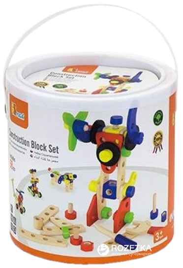

Деревянный конструктор Viga Toys 48 элементов (50383)