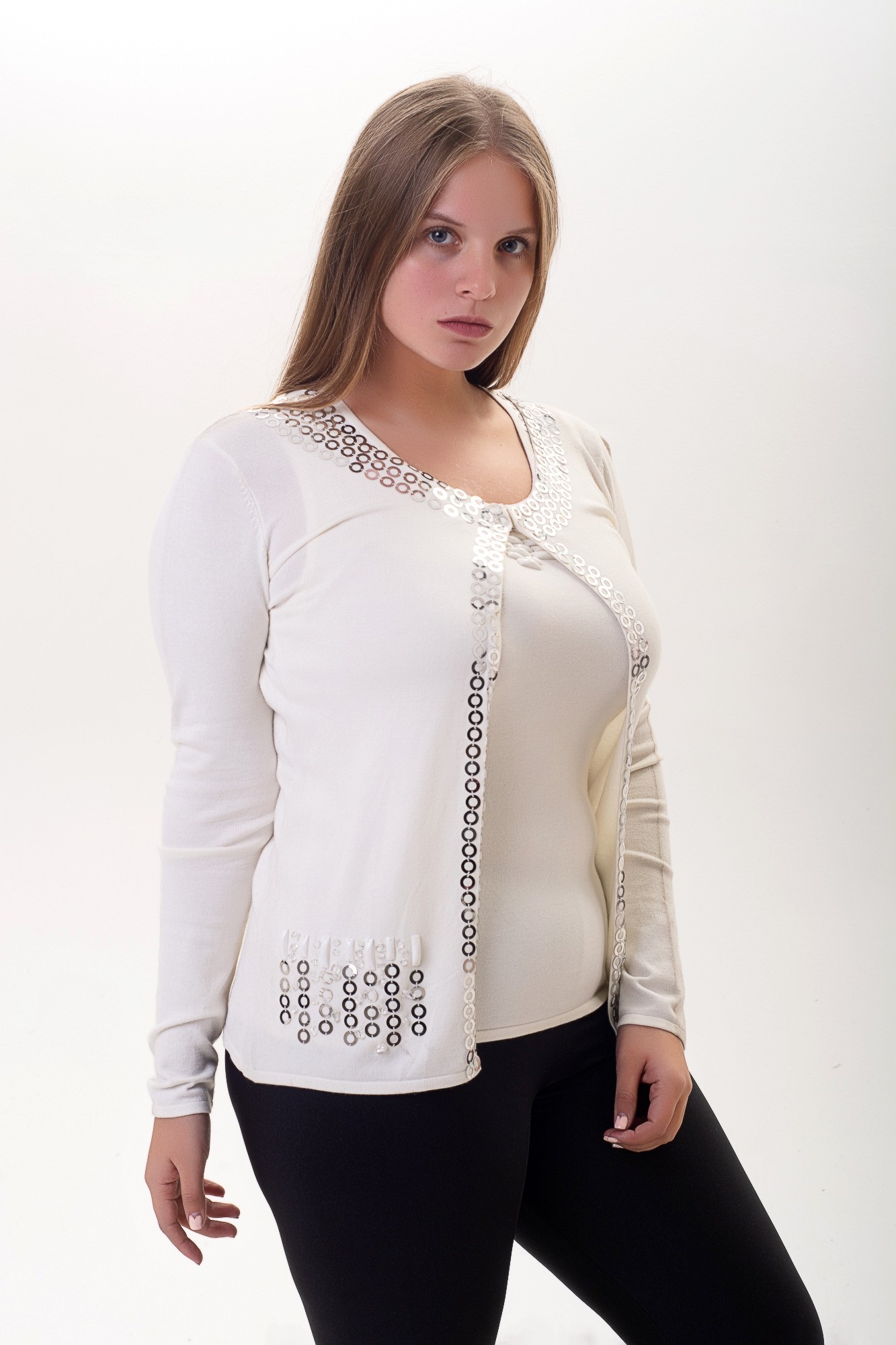 

Кофта с майкой 50 белая