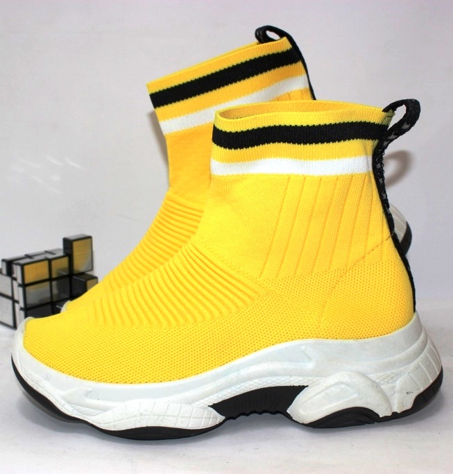

Кроссовки женские трикотажные Shoes 108-2 yellow 38 23.5см желтый