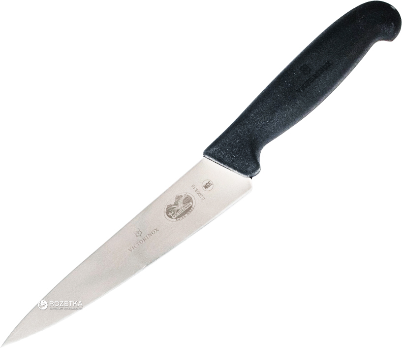 

Профессиональный нож Victorinox Fibrox разделочный 150 мм Black (5.2003.15)