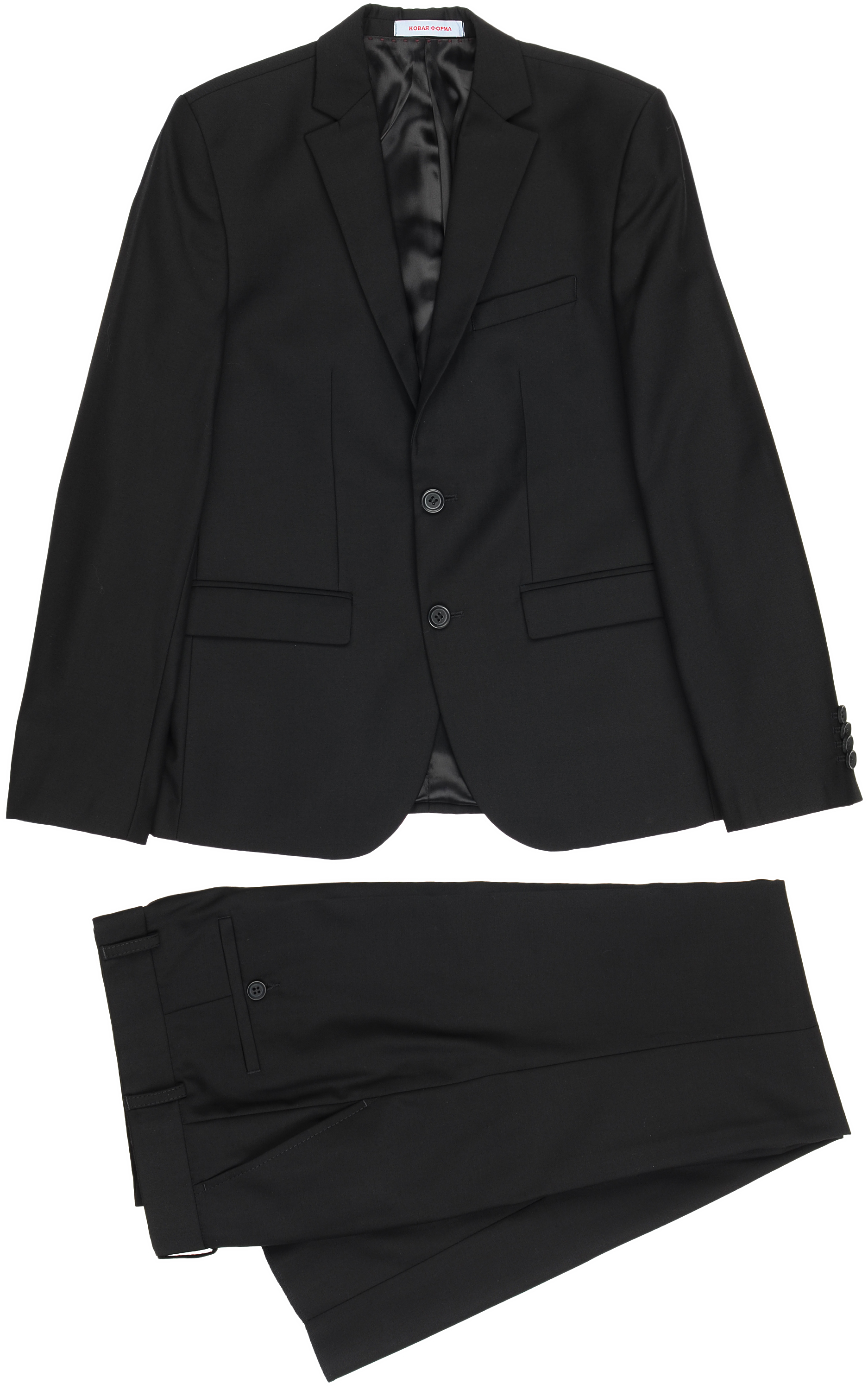 Акція на Костюм (пиджак + брюки) Новая форма 09.2 Tomas 142 см 32 р Черный (2000066927325) від Rozetka UA