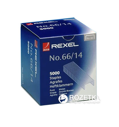 

Скобы Rexel №66/14 5000 штук (06075)