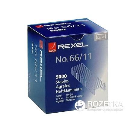 

Скобы Rexel №66/11 5000 штук (06070)