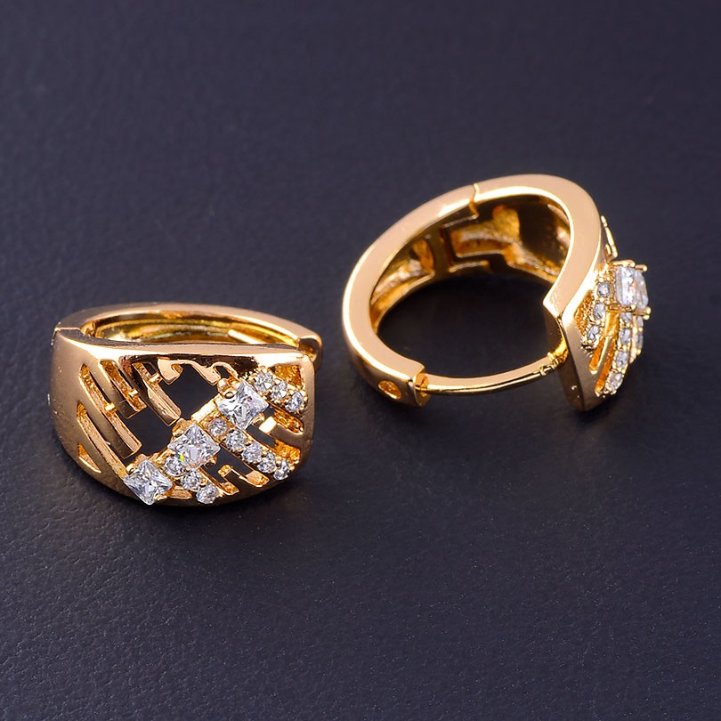 

Серьги 'XUPING' Фианит (позолота 18к) 073467