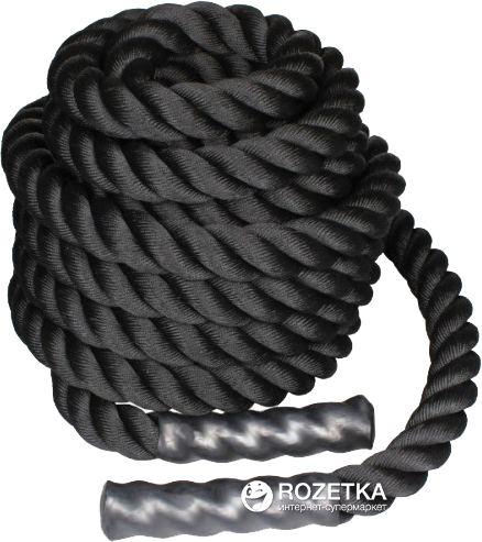 

Канат LiveUp Battle Rope для кроссфита 9 м Black (LS3676-9)
