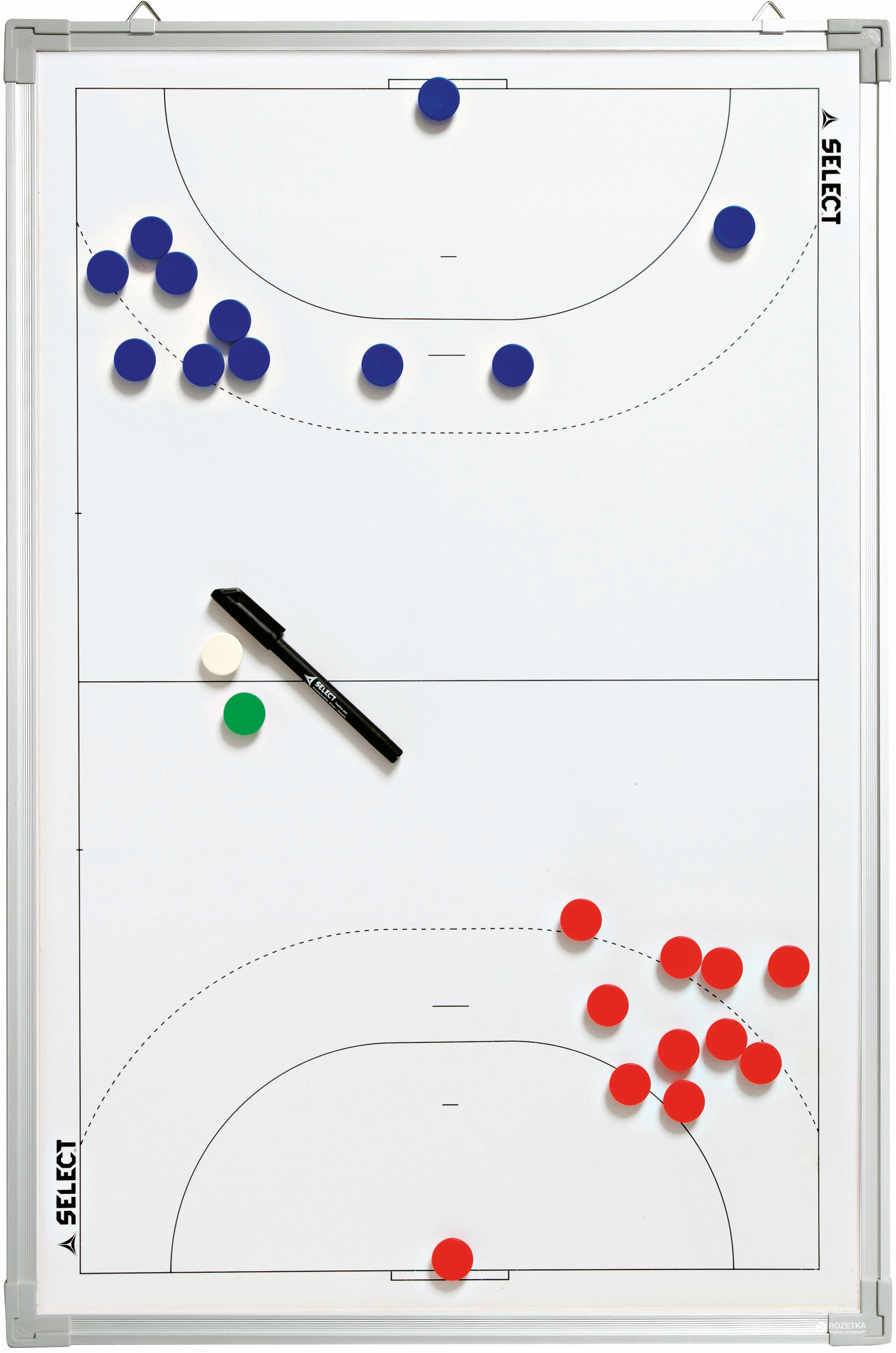 

Тактическая доска Select Alu Handball 60 x 90 cм Белая (5703543720170)