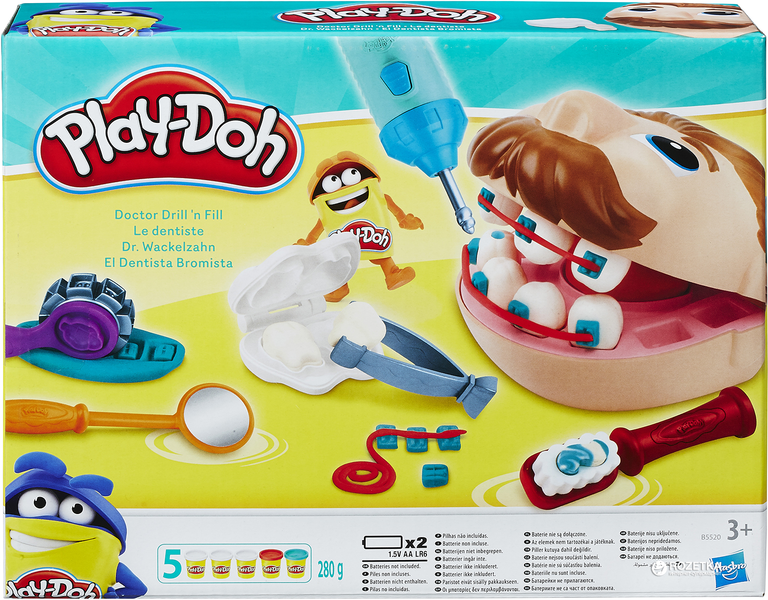 Акция на Игровой набор Hasbro Play-Doh Мистер Зубастик (B5520) от Rozetka UA