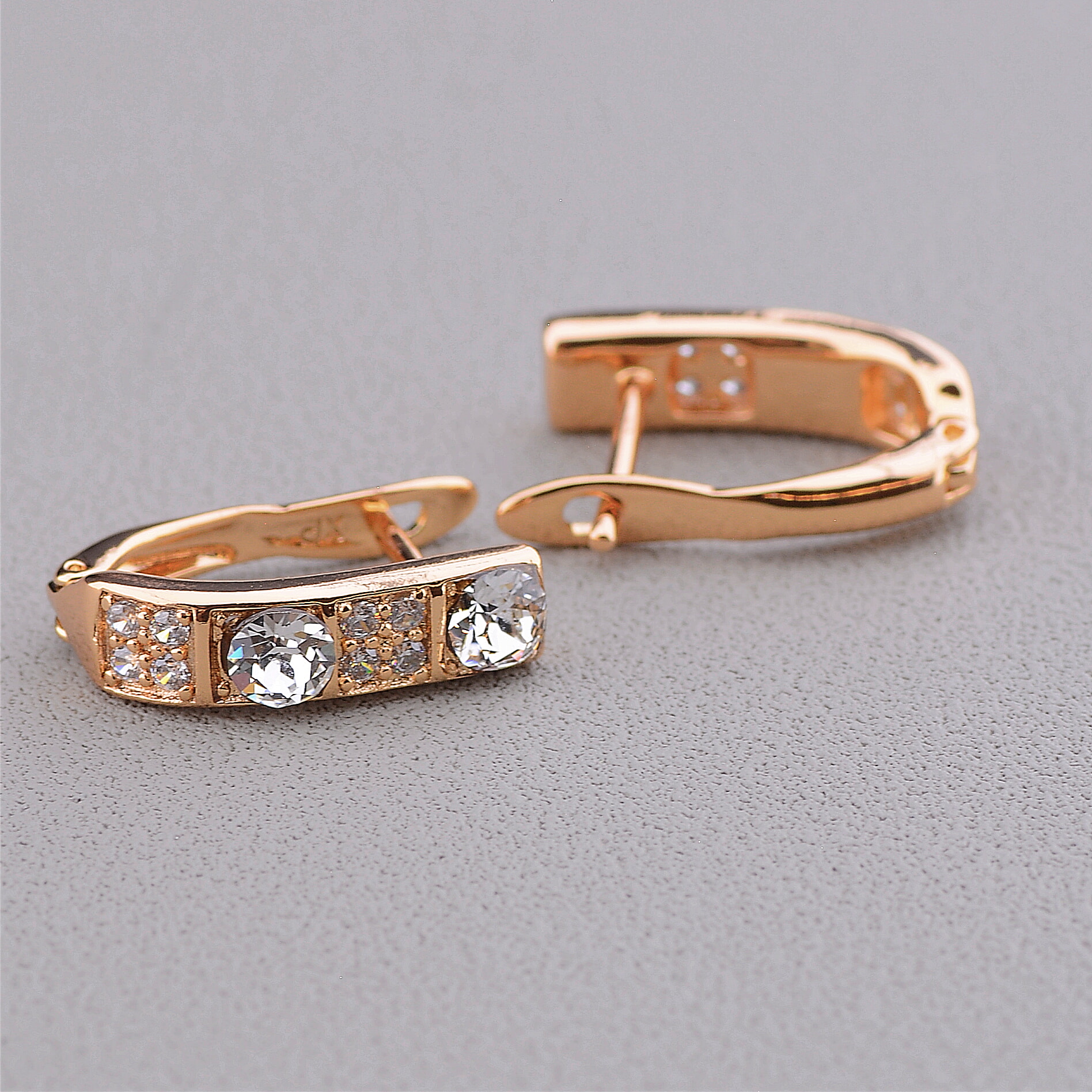 

Серьги 'XUPING' Фианит (позолота 18к) 097257