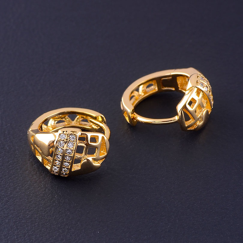 

Серьги 'XUPING' Фианит (позолота 18к) 073391