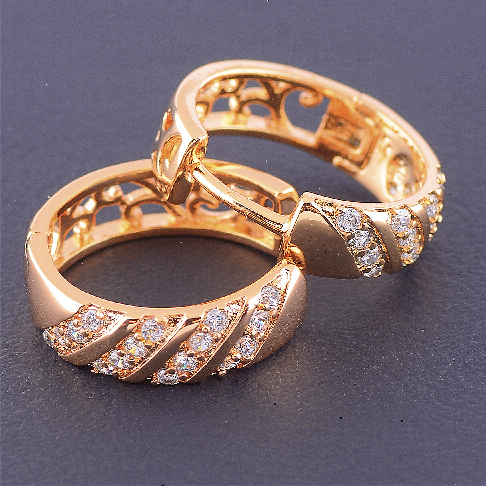

Серьги 'XUPING' Фианит (позолота 18к) 094857