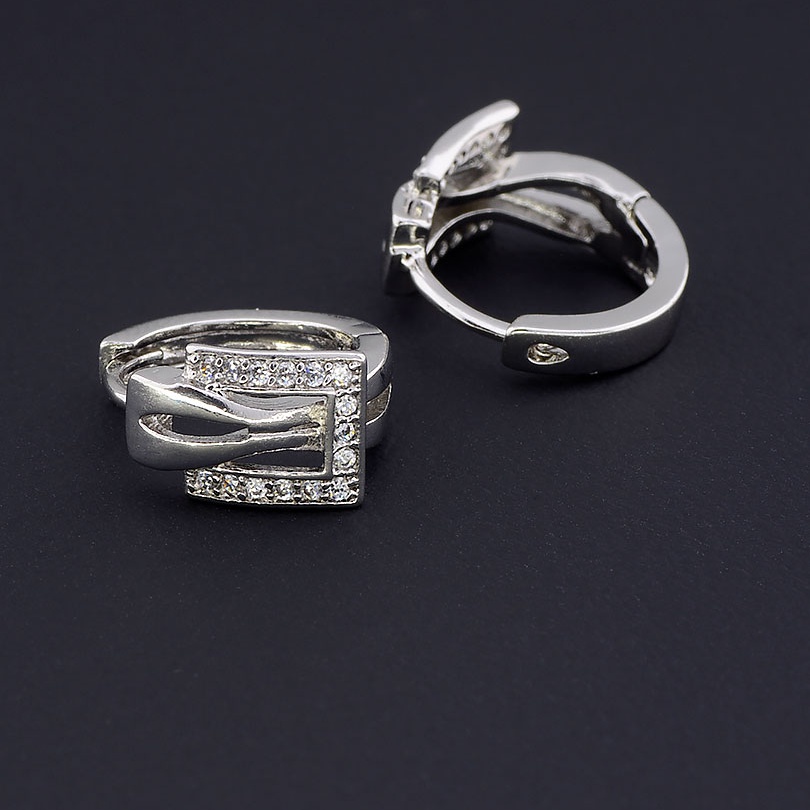 

Серьги 'XUPING' Фианит (родий) 058964