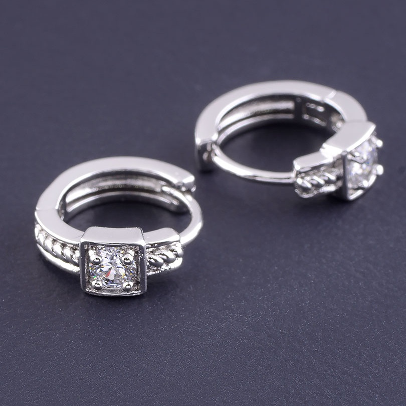 

Серьги 'XUPING' Фианит (родий) 077007