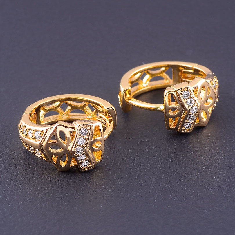 

Серьги 'XUPING' Фианит (позолота 18к) 076901