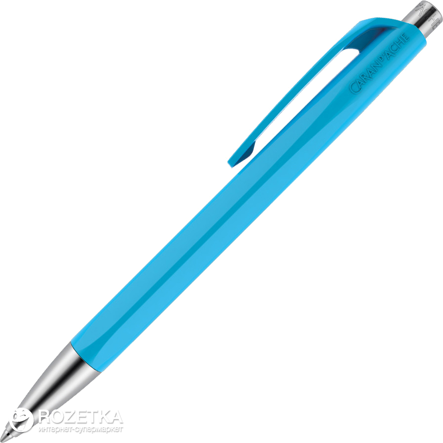 

Ручка шариковая Caran d'Ache 888 Infinite Синяя 0.7 мм Голубой корпус (7630002331418)