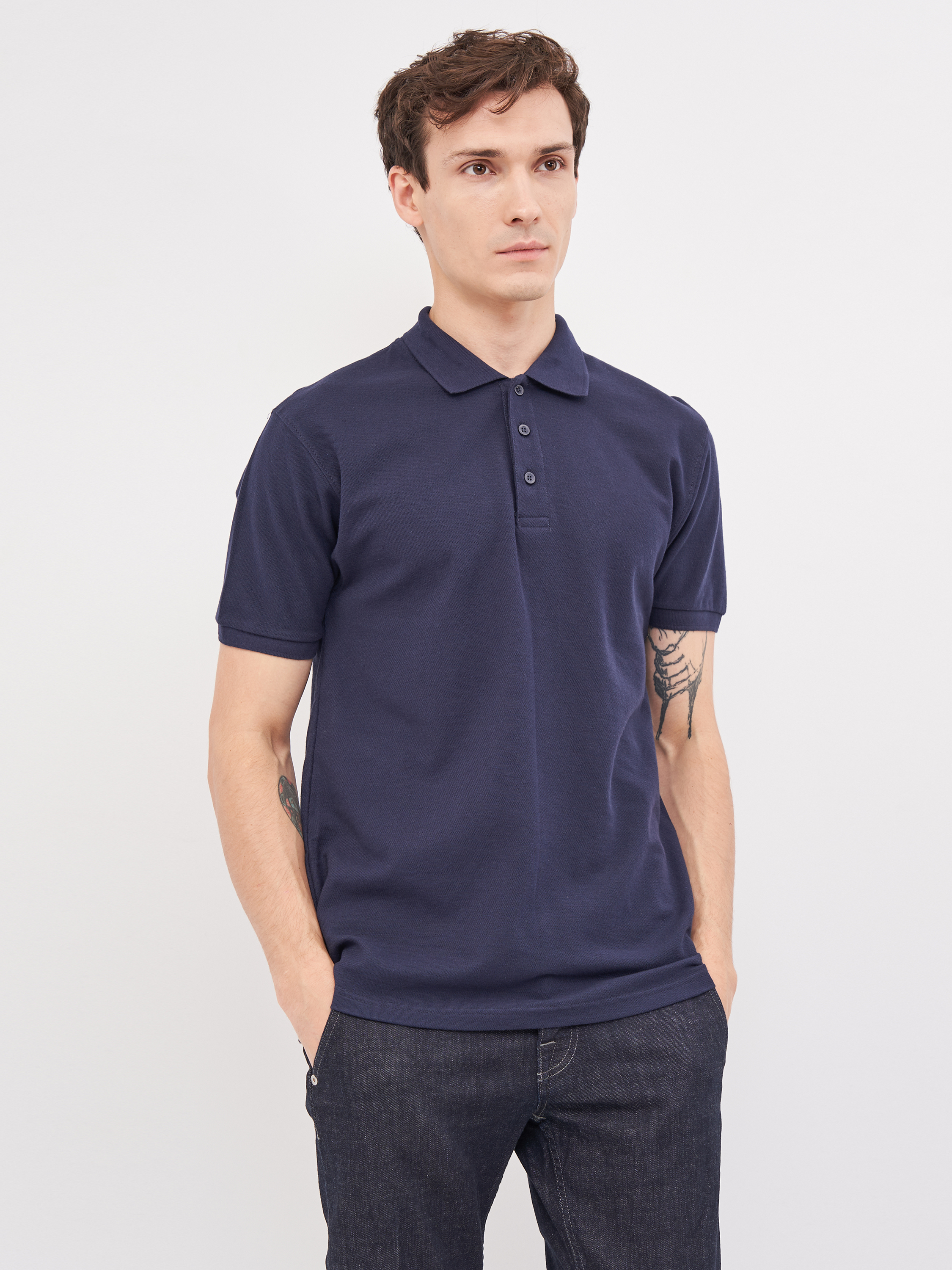 

Поло Fruit of the loom Премиум 0632180AZ XXXL Темно-синее