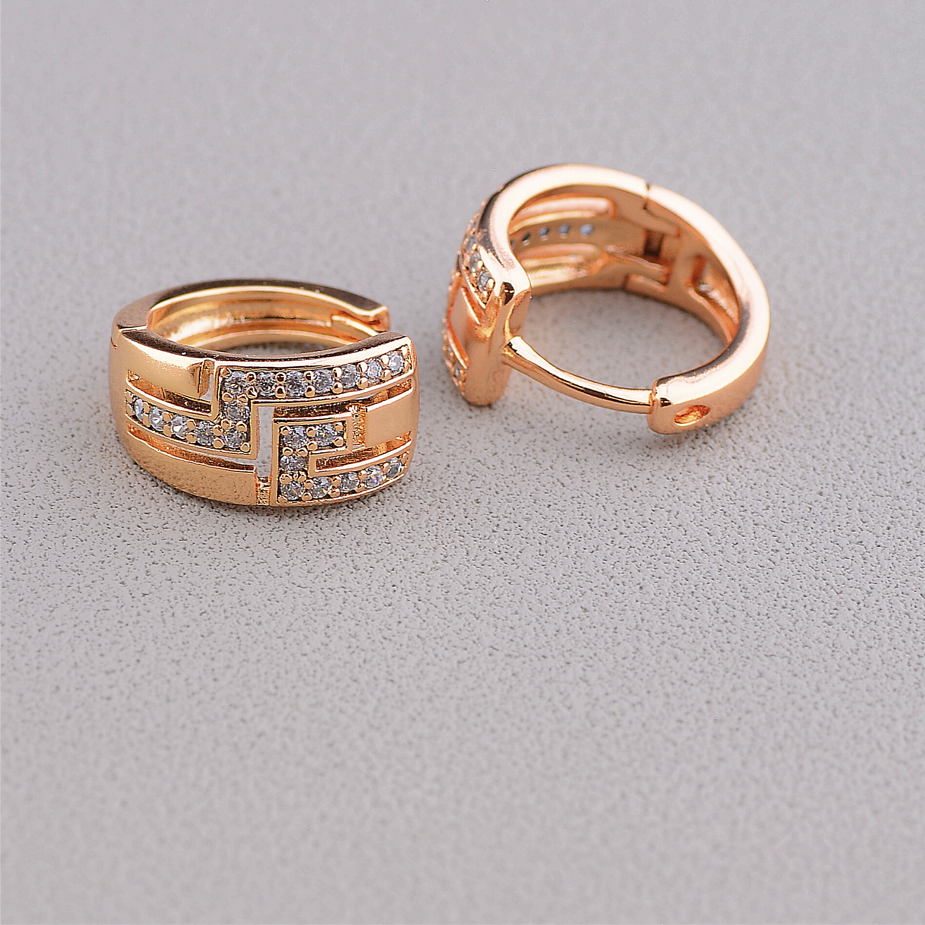 

Серьги 'XUPING' Фианит (позолота 18к) 097284