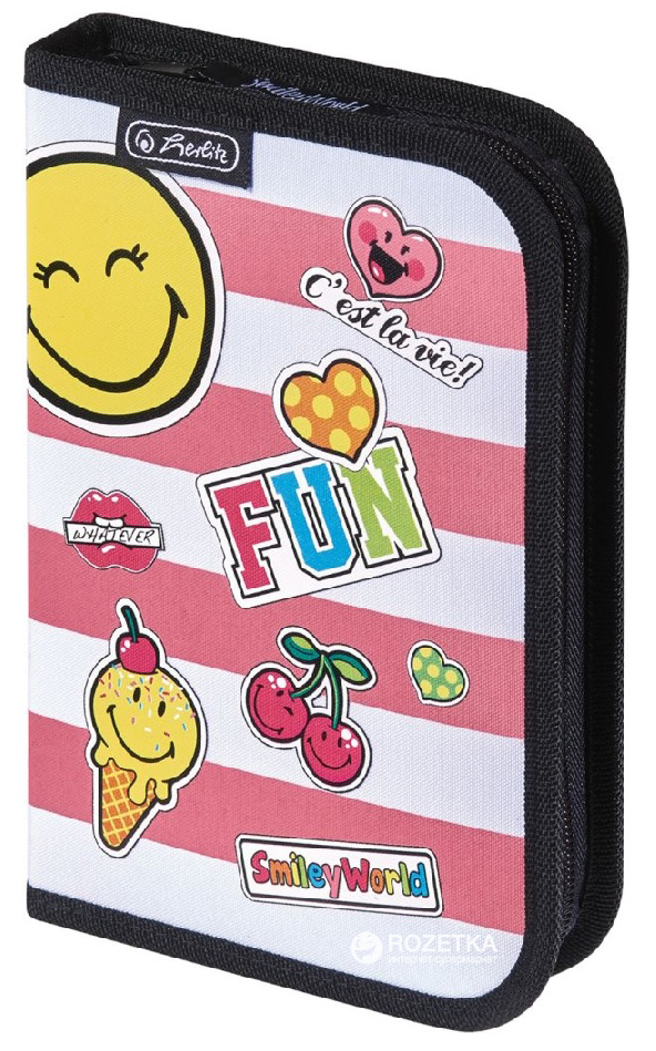 

Пенал Herlitz Smiley World Girly 1 отделение Разноцветный (11437936)