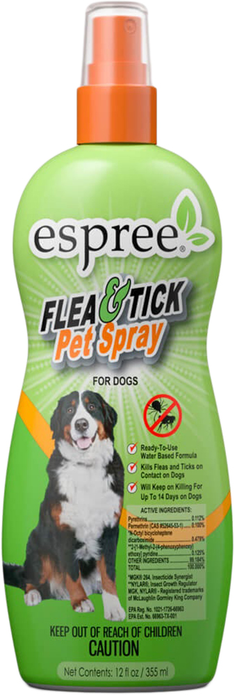 

Спрей Espree Flea & Tick Pet Spray защита от блох и клещей для собак от 3 мес 355 мл