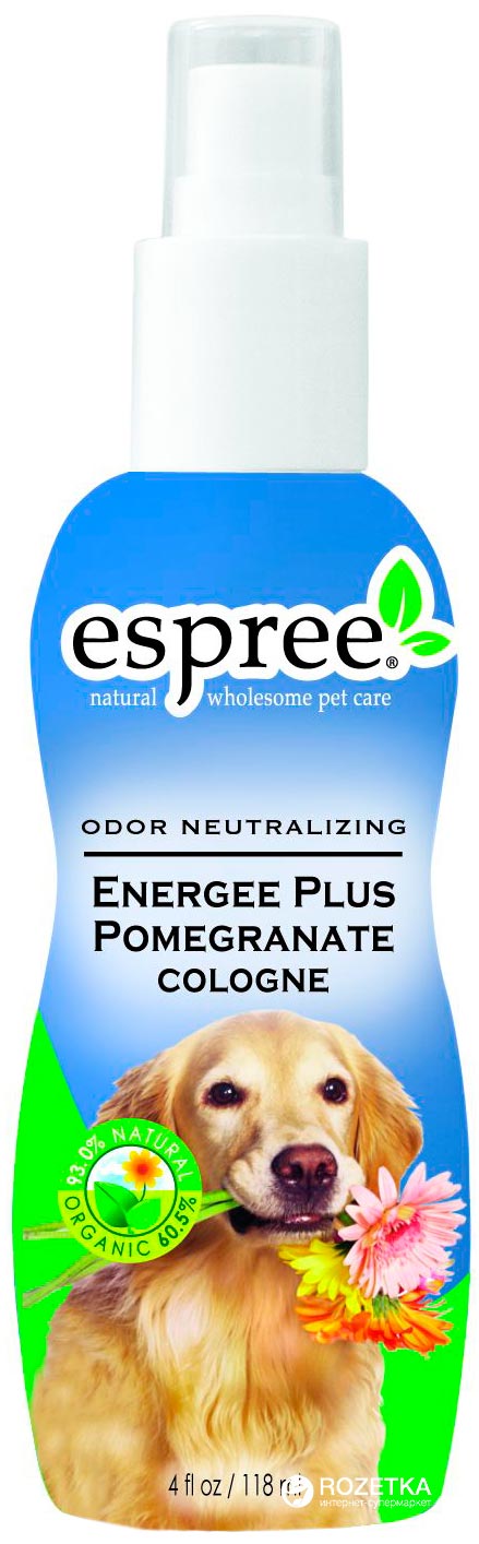 

Одеколон Espree Energee Plus Cologne c ароматом свежего граната для собак 118 мл (e00331)