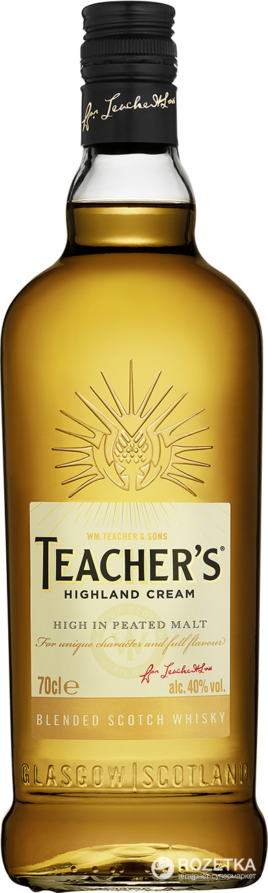 Акція на Виски Teacher's Highland Cream 4 года выдержки 0.7 л 40% (5010093259006) від Rozetka UA