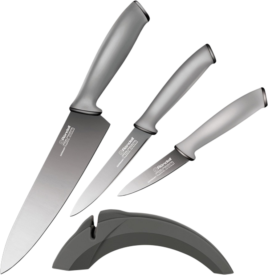 Акція на Набор кухонных ножей Rondell Kroner 3 предмета (RD-459) від Rozetka UA