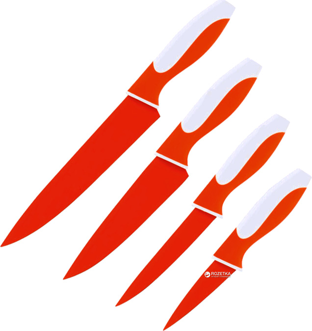 

Набор ножей Calve из 4 предметов Красный (CL-3108 - К)
