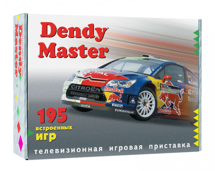 

Игровая приставка Dendy Master 195 встроенных игр (RN 124)