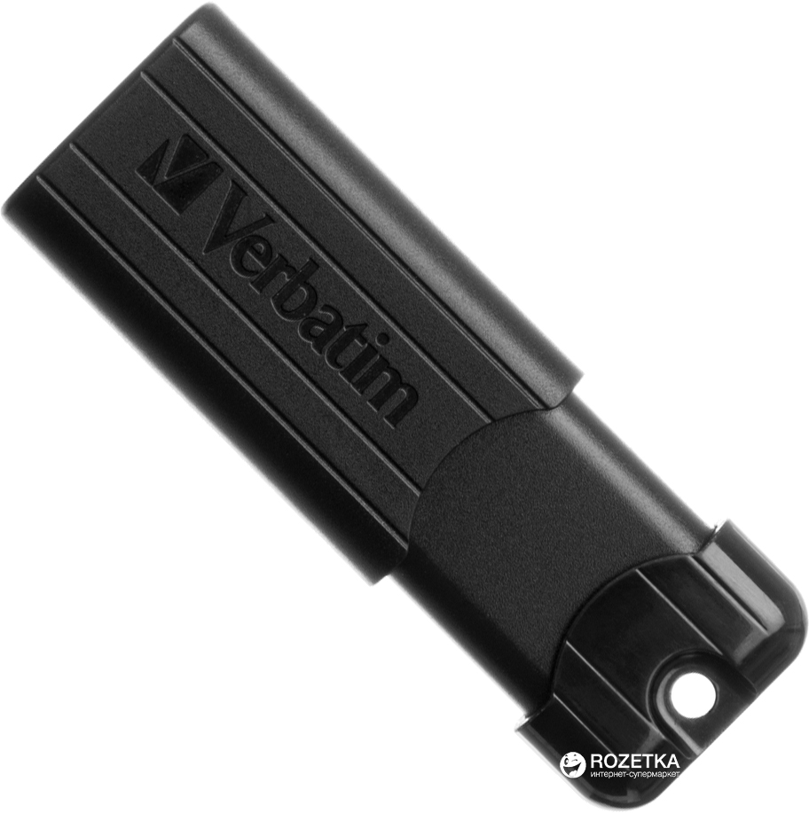 Акція на Verbatim PinStripe USB 3.0 64GB Black (49318) від Rozetka UA