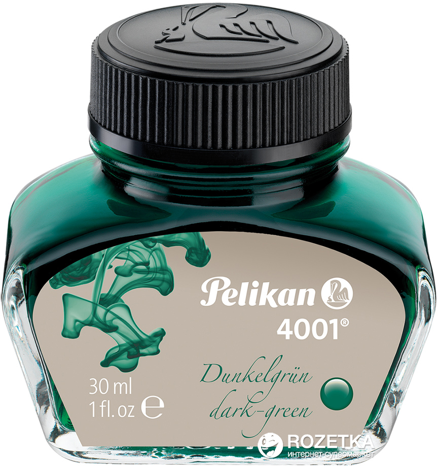 

Чернила Pelikan 4001 Dark Green в стеклянном флаконе 30 мл Темно-зеленые (300056)