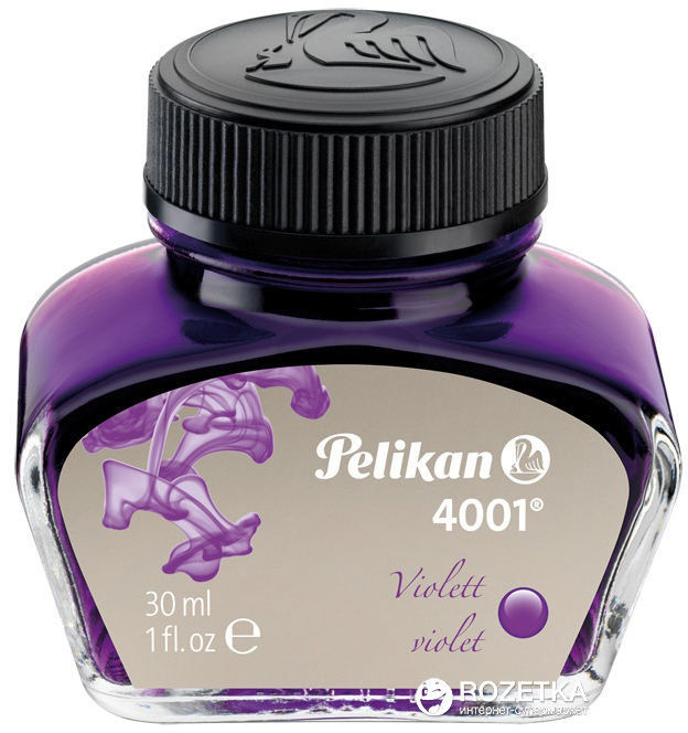 

Чернила Pelikan 4001 Violet в стеклянном флаконе 30 мл Фиолетовые (311886)