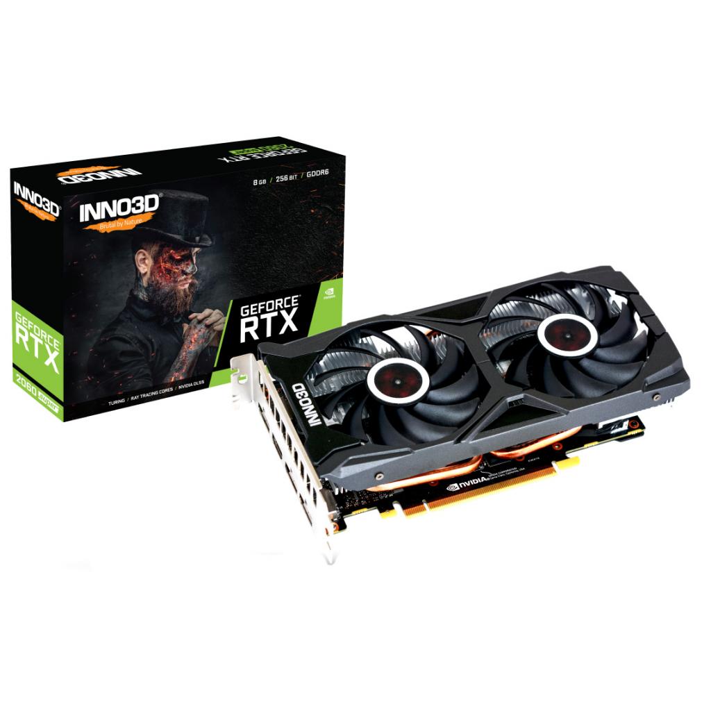 

Видеокарта INNO3D GeForce RTX2060 SUPER 8192Mb TWIN X2 OC (N206S2-08D6X-1710VA15L)