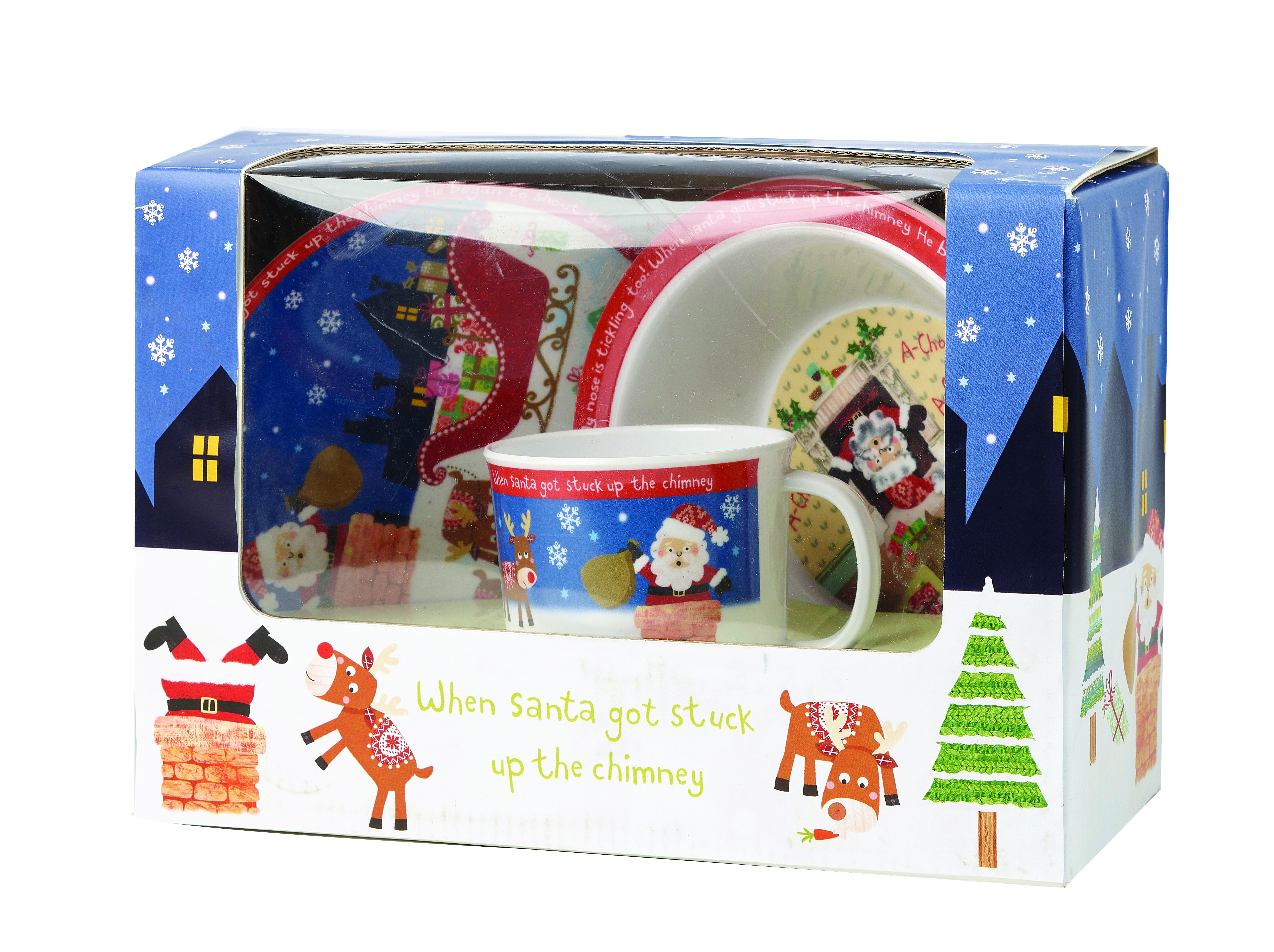 

Набор детский Churchill Little Rhymes Santa Got Stuck 3 предмета