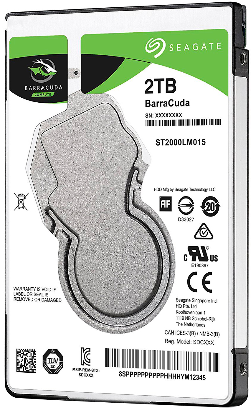 

Жесткий диск Seagate Barracuda 2TB 5400rpm 128MB ST2000LM015 2.5 SATAIII