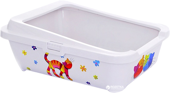 

Туалет для кошек Moderna Hercules Friends Forever 51х39х19 см Белый