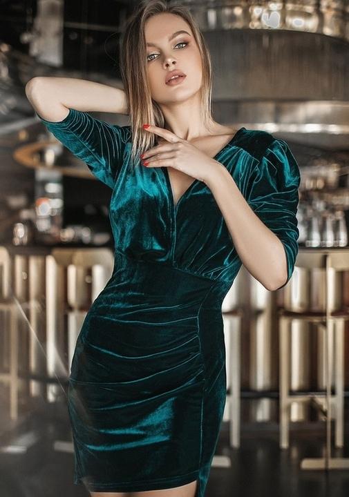 

Платье G&M k-61671 - Размер цвет бутылка, Платье G&M k-61671 46-48 Размер цвет бутылка