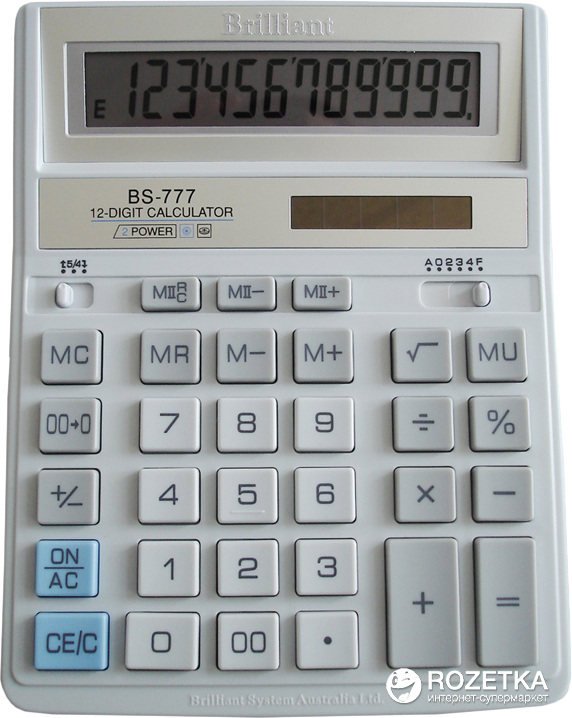 

Калькулятор электронный Brilliant BS-777WH